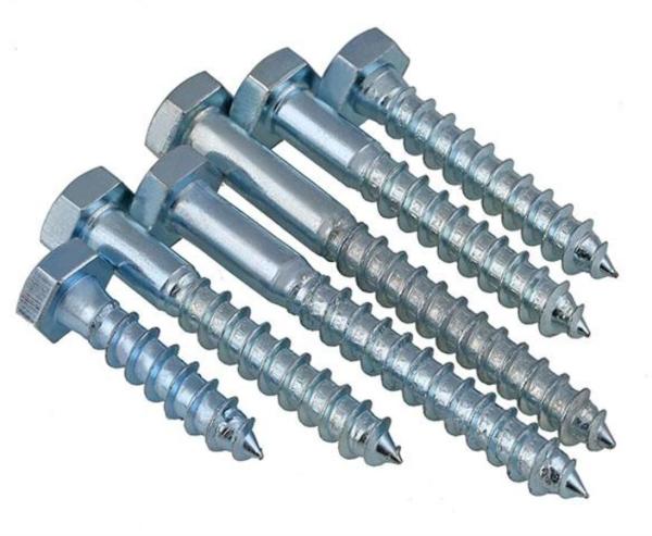 Din571 Wood Screw Wood Screws Factory Custom Carbon Steel Din 571 Hex Head Coach