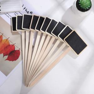 China Mini Wooden T-type Plant Labels Garden Plant Markers Chalkboard Stakes Gardening Plant Labels Signs, Wooden Garden Markers wholesale
