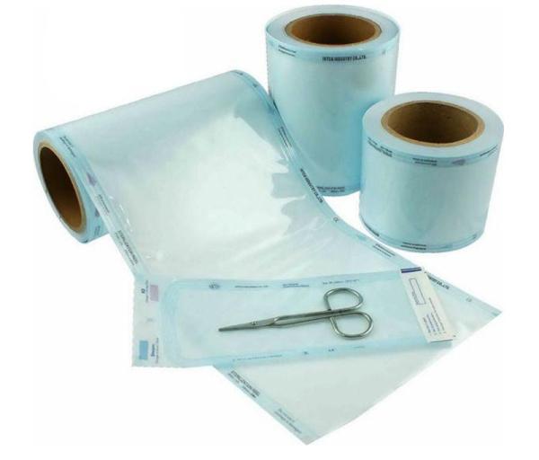 Reinforced Film Gamma Sterilization Pouches Clean Fibre Free Opening Superior