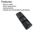 Durable Power Window Control Switch 2049055402 Mercedes GLK212/207 GL350