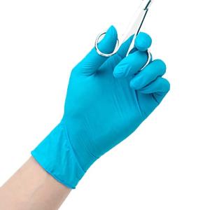 China Clinical Nitrile Exam Gloves / Blue Hospital Grade Disposable Gloves wholesale