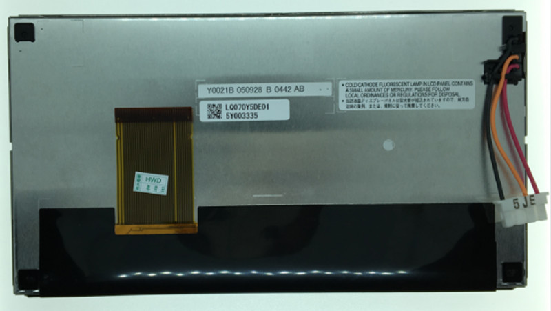7" LCM 800×480RGB 320cd/m² LQ070Y5DE01 Sharp TFT LCD Display