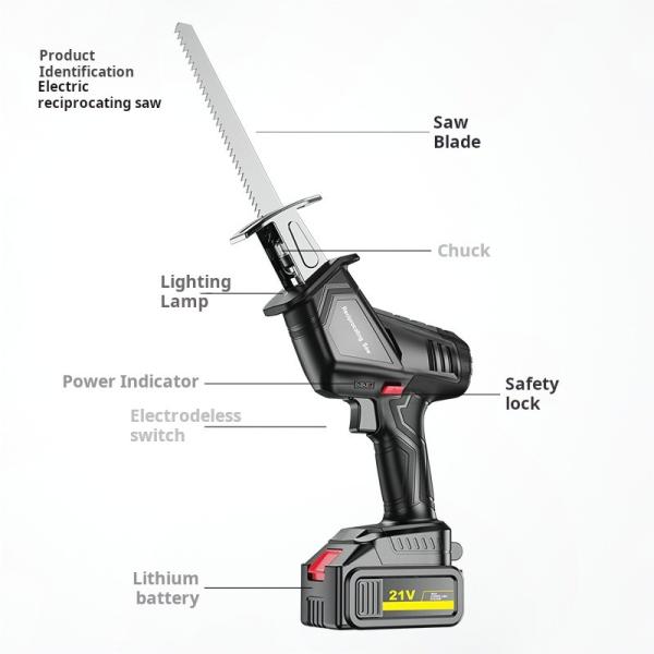 Variable Speed Reciprocating Electric Chain Saw With Large Capacity Lithium