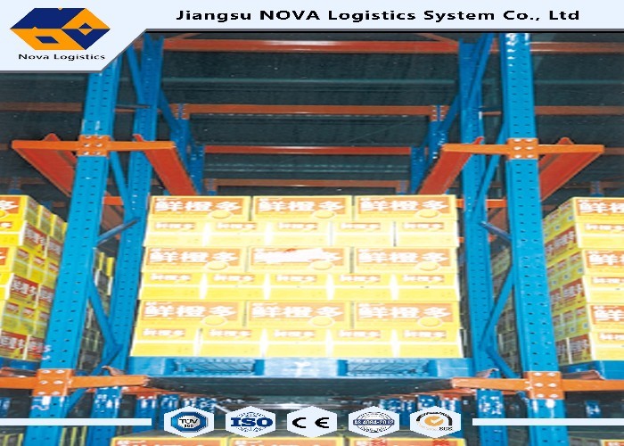 Durable Steel Double Deep Pallet Racking , Drive Through Pallet Racking