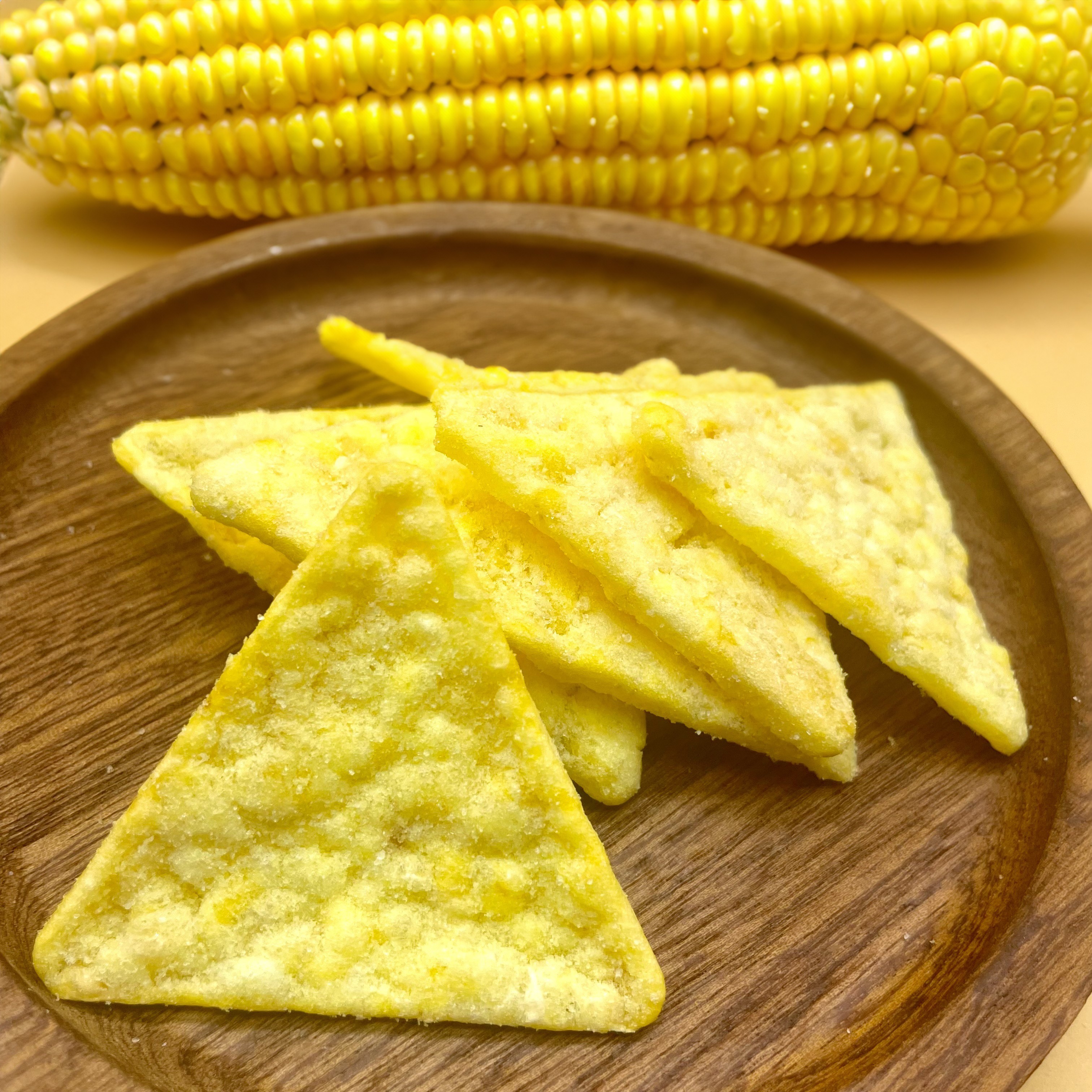 Triangle Corn Cracker Chips Delight Golden Flavorful and Perfectly Crispy