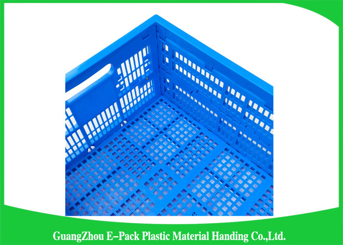 Light Weight Plastic Folding Storage Boxes , Collapsible Plastic Storage Crates