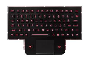 China Rugged IP66 Dynamic Backlit USB stainless steel industrial keyboard wholesale