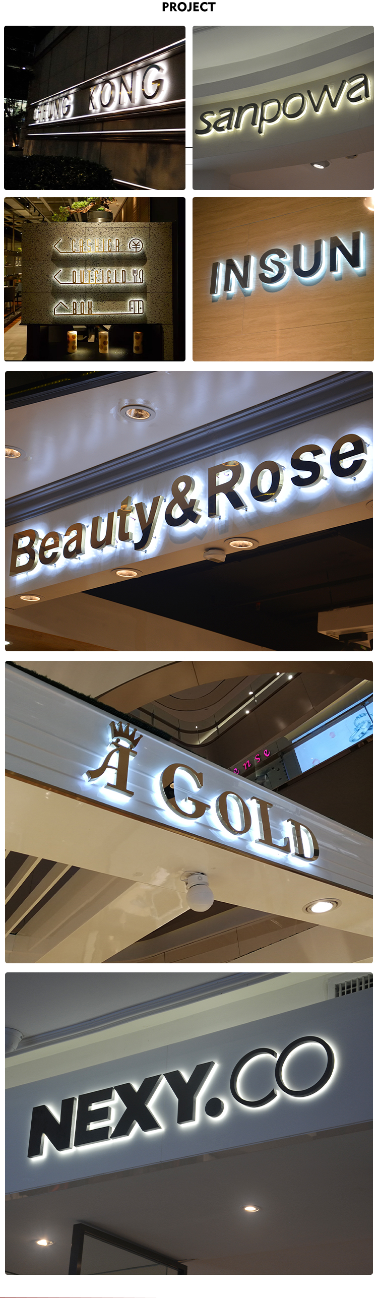 Metal Round Sign White Indoor And Outdoor Signboard Metal Sign Light Box