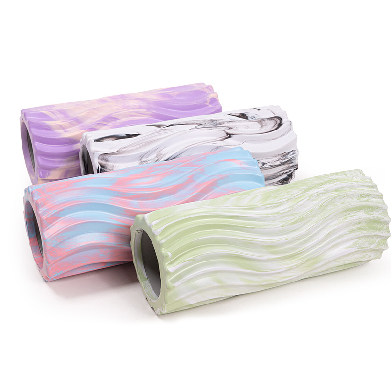 Pilates Massage Yoga Foam Rollers Water Ripple 18 Inch Yoga Column Roller