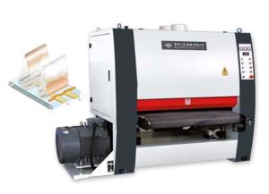China Two Head Wide Belt Sanding Machine , ISO T110mm Sanding Machine For Wood Furniture wholesale