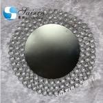 Glass Gold Beaded Charger Plates Wedding Crystal 12 Inch