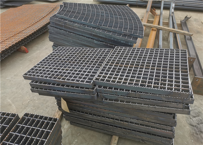 Workshop Platform Steel Grating Plate 8mm Thick Skid Proof Electro Galvanizing