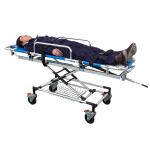 Aluminum Alloy Emergency Hospital Bed Blue Emergency Stretcher Bed