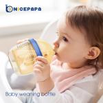 Newborn Silicone Breast Like Bottle Nipples Feeder Wide Mouthed