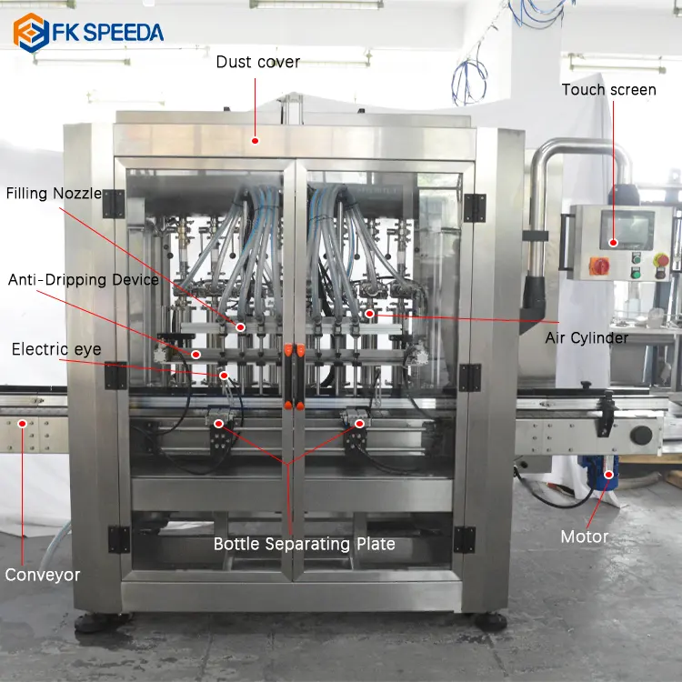 Glass Bottle or Plastic Bottle Orange Lemon Juice Filling Machine for Other Material