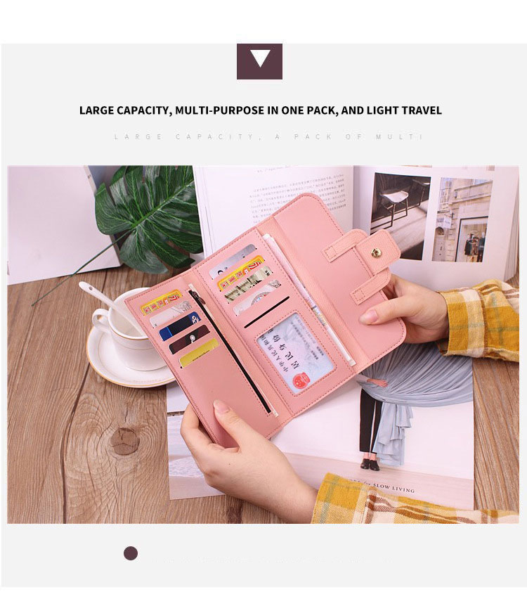 Open Closure Type Women's Leather Wallets And Purses Small Size Candy Color Wallet