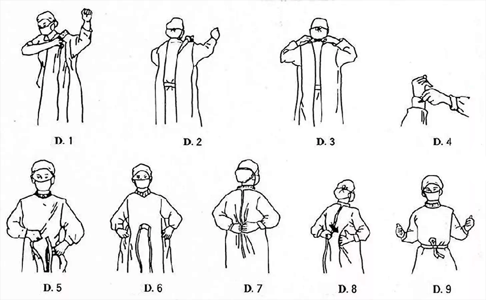 Medical Blue SMS Disposable Hospital Surgical Scrubs For Patients