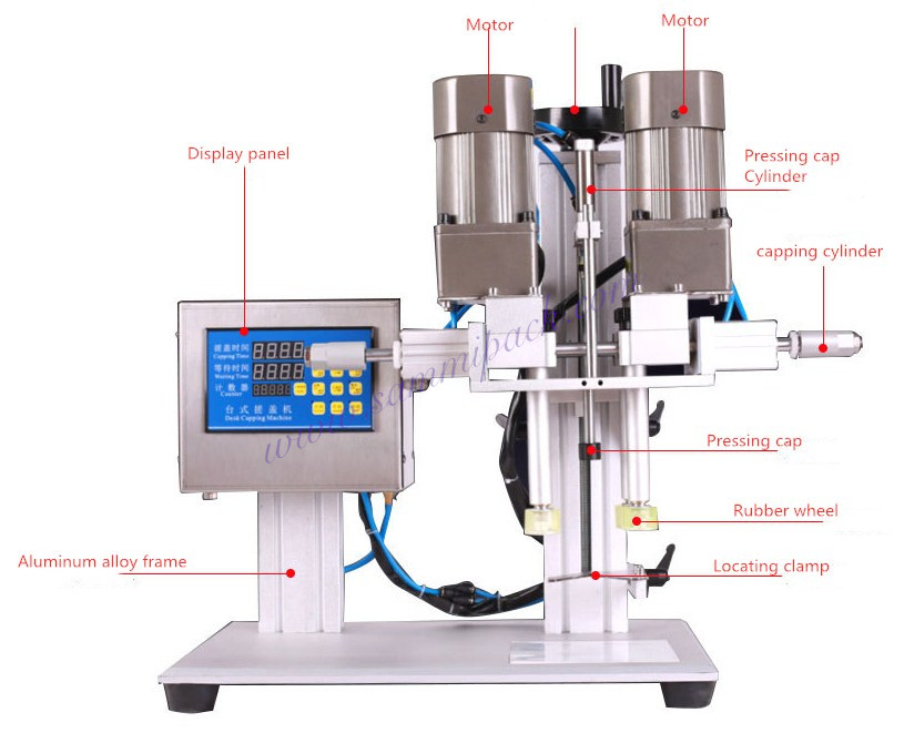 Tabletop Semi Automatic Bottle Capping Machine For Spray Nozzle Cap