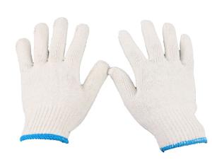 China 10 Gauges 50grams Natural White Work Cotton Gloves wholesale