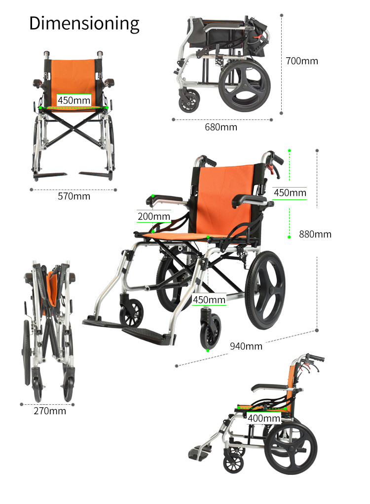 Linkage Brake OEM 27.56lbs Drive Manual Wheelchair