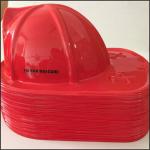 Child Size Red Plastic Fire Chief Hat