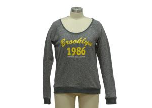 China Lady Casual Sweatshirt , Long Sleeve Sweatshirt With Printing wholesale