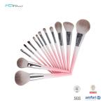 Plastic Handle 13PCS Basic Makeup Brush Collection Aluminium Ferrule