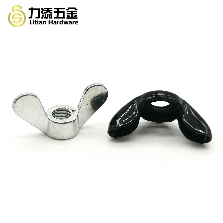 M8 Metal Wing Nut Cold Forged SUS316 Material White Stamping