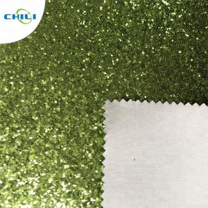 China Fashion glitter pu shoe leather wholesale
