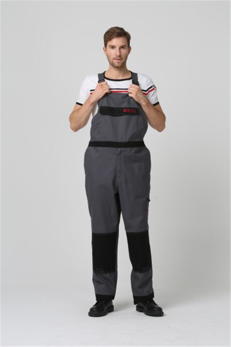 1% Carbon Fiber Anti Static Workwear 350gsm Fire Resistant Bib Overalls