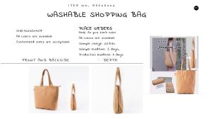 China ECO-Friendly washable kraft paper shopping bag wholesale
