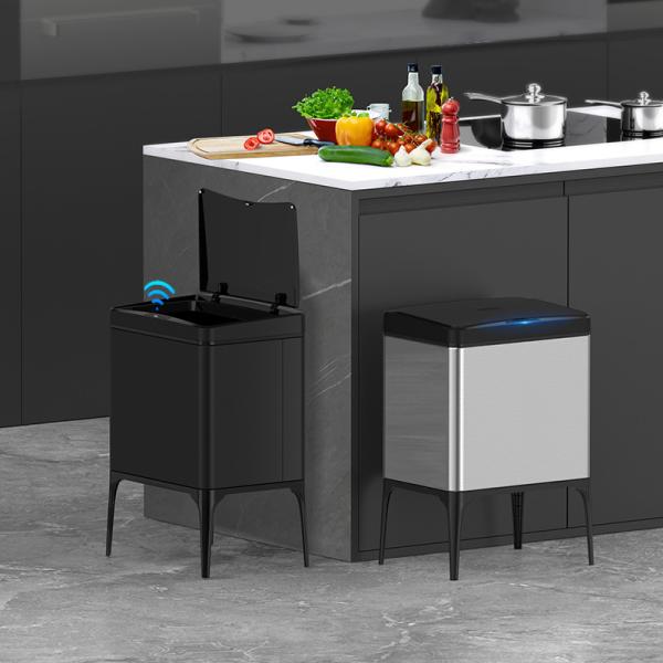 Portable Electronic Household Kitchen Induction Garbage Bin Automatic Sensor Mini Indoor Plastic Smart Trash Can