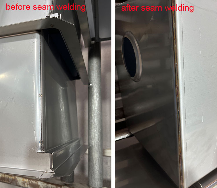 CNC Welding Machine Specially Designed For Rounded Corners In Stainless Steel Metal Sinks