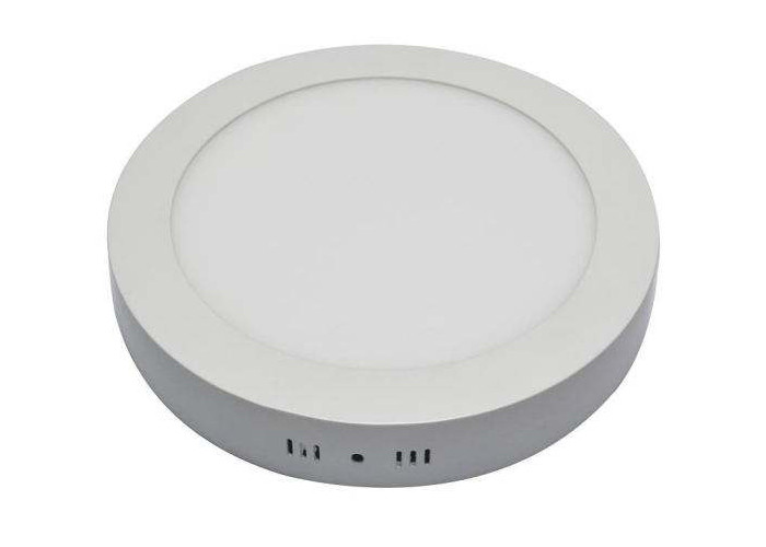 Round Cool Light LED Slim Panel For Surface Mounted Ceiling High Intensity Aluminum Shell