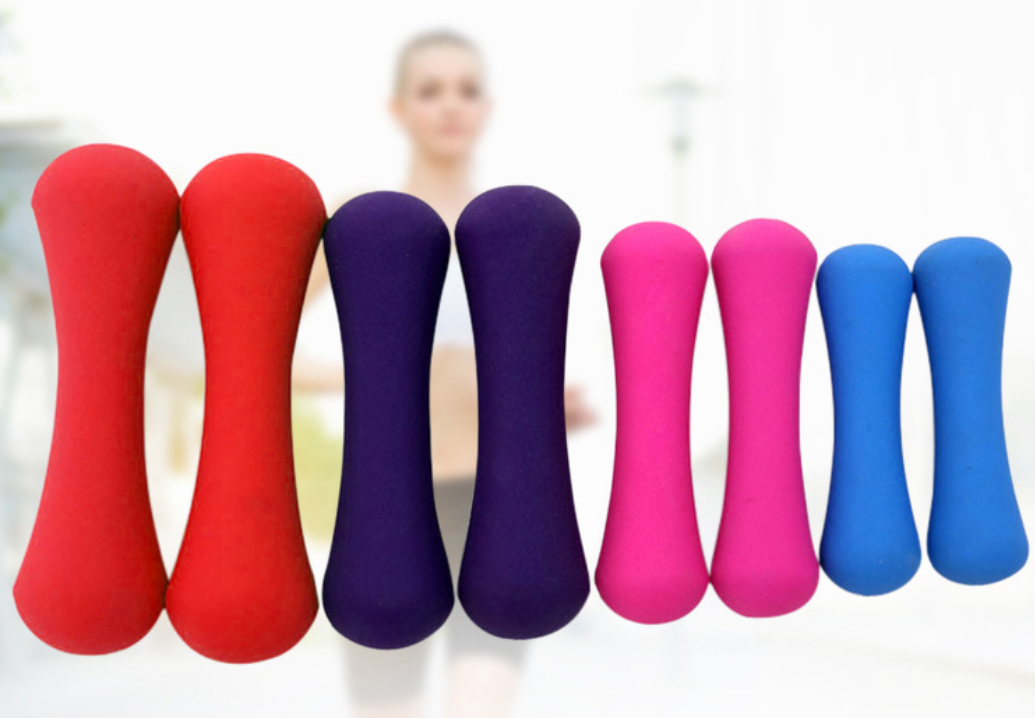 Durable 5cm Fitness Neoprene Dumbbell Indoor Sport DW Vinyl Coated Hand Weights