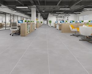 China Micro Cement Indoor Hotel Living Room Floor Tile 750x1500mm Wear Resistance wholesale