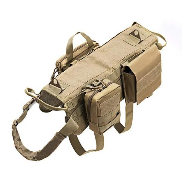 Quality 56cm Adjustable Dog Harness K9 Tactical Gear Defender Harness for sale