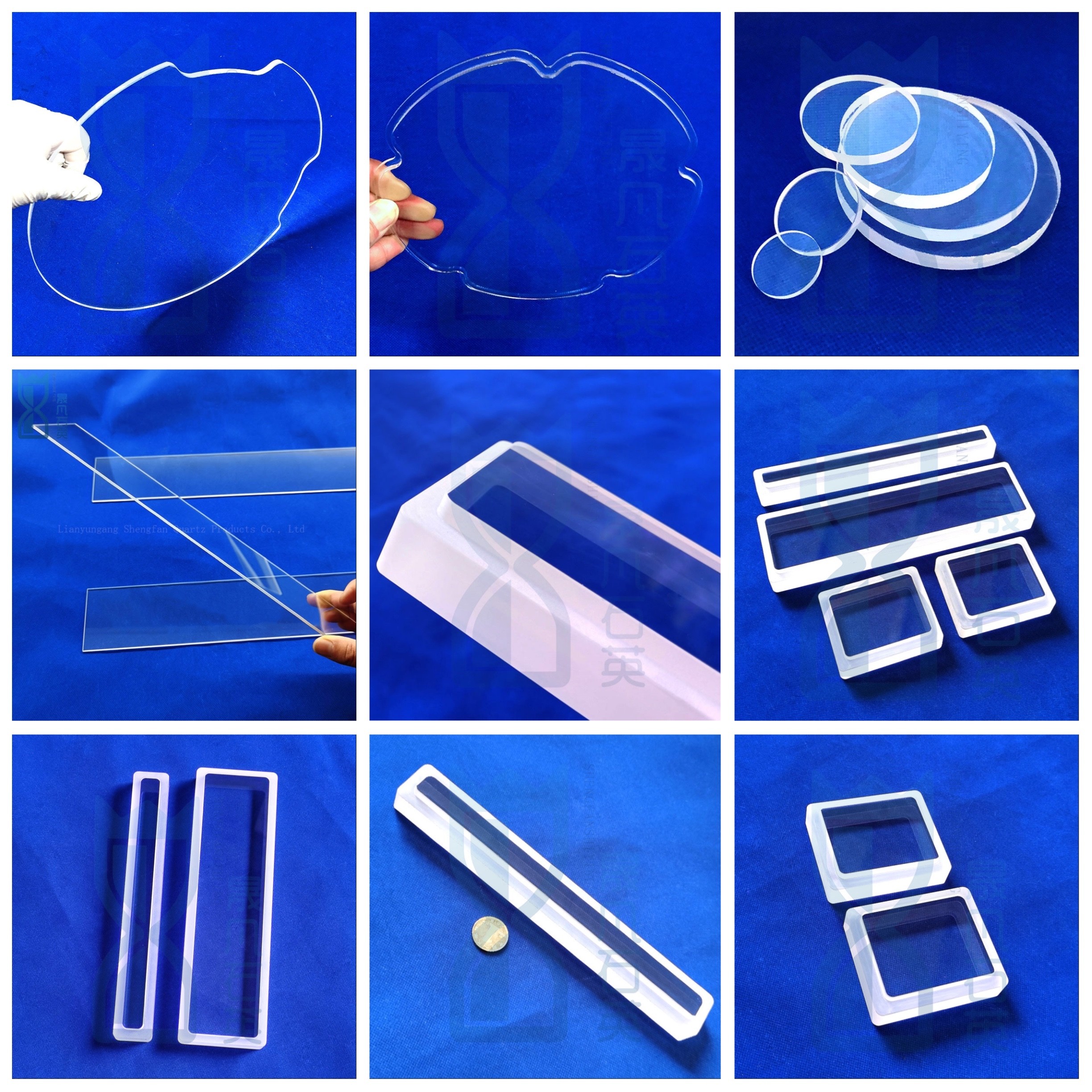High Performance Clear Frosted Thick Wall Sheet Quartz Glass Disc Laboratory Glassware