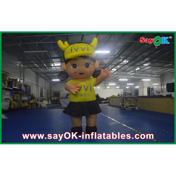 Simulation 3D Design Inflatable Cartoon Characters Printing Logo For Outdoor
