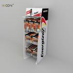 Counter-Top Custom White Metal Energizer Battery Display Stand