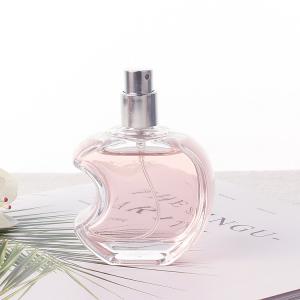 China Matte Screw Mouth Pink Apple Shaped Perfume Bottle 30ml 50m wholesale