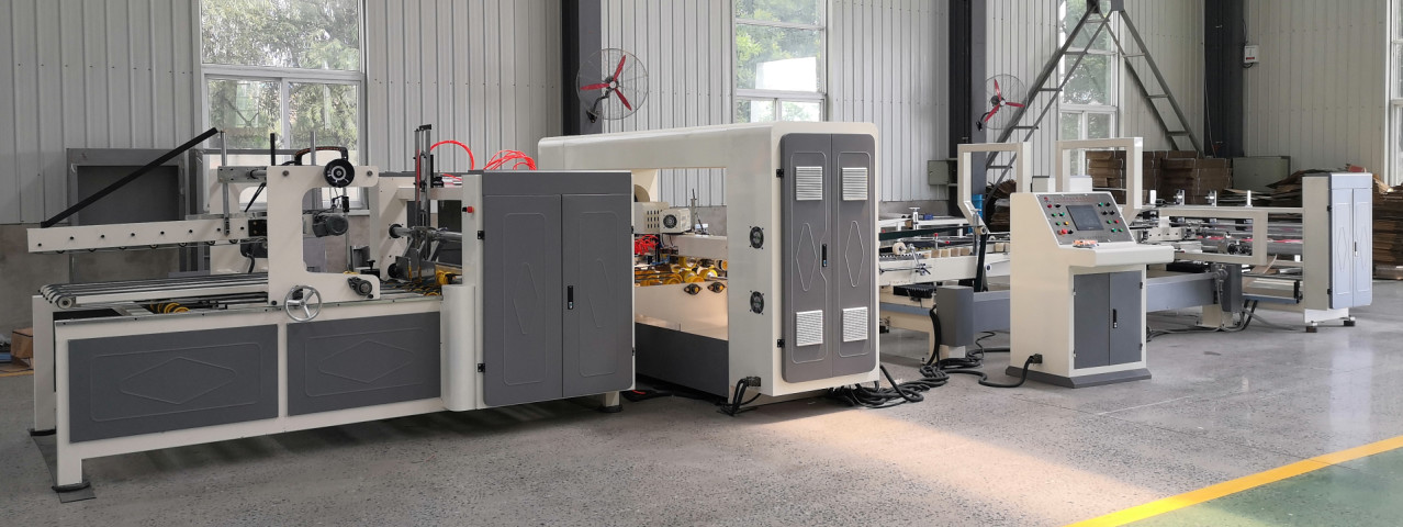Automatic Cardboard Paperboard Machine For Corrugated Box Folding Stitching