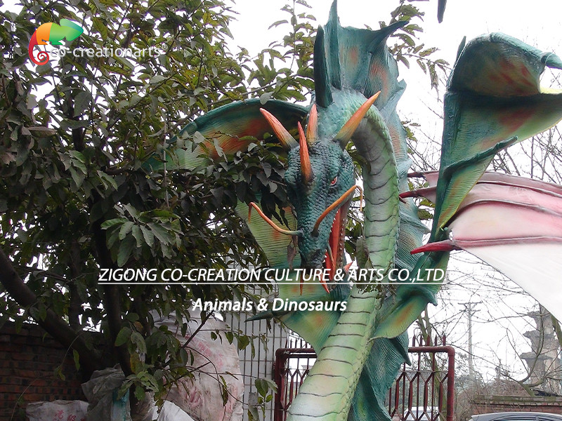 Remote Control Realistic Dragon For Theme Park Attraction
