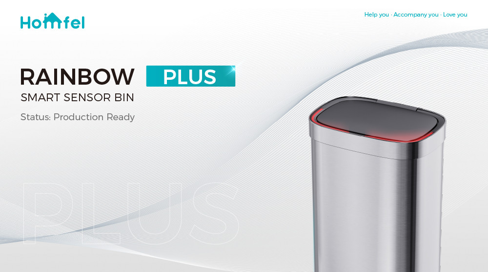 Household 65L Touchless Smart Sensor Waste Bin for Office Kitchen Stainless Steel Automatic Garbage Container