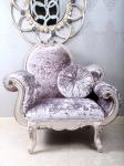 Elegant Blue Classic Arm Chair