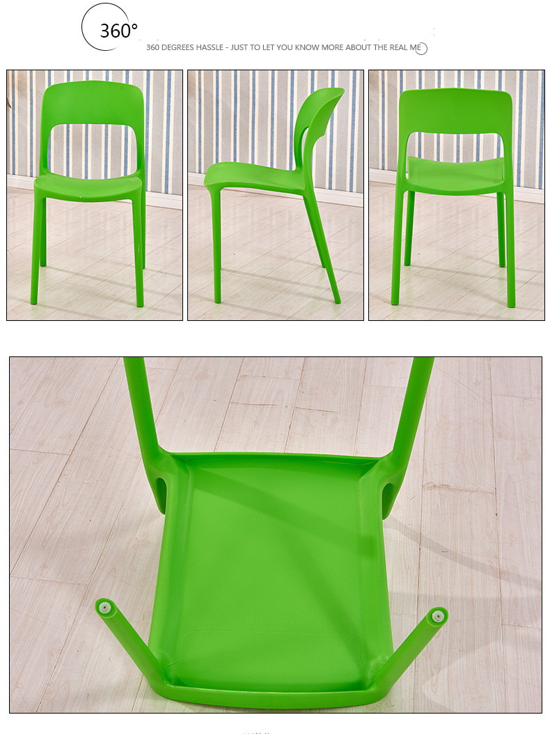 Modern Plastic Dining Chairs Multi Purpose For Home / Office / Cafe