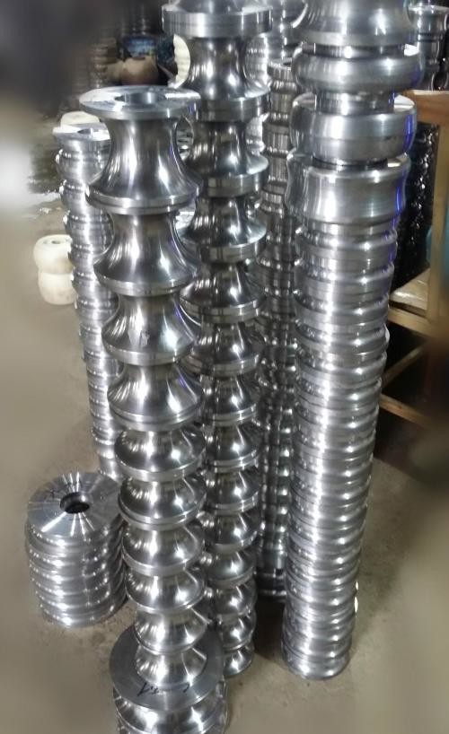 Carbon Steel Pipe Machine Spare Parts , Steel Pipe Rollers CE ISO Approval