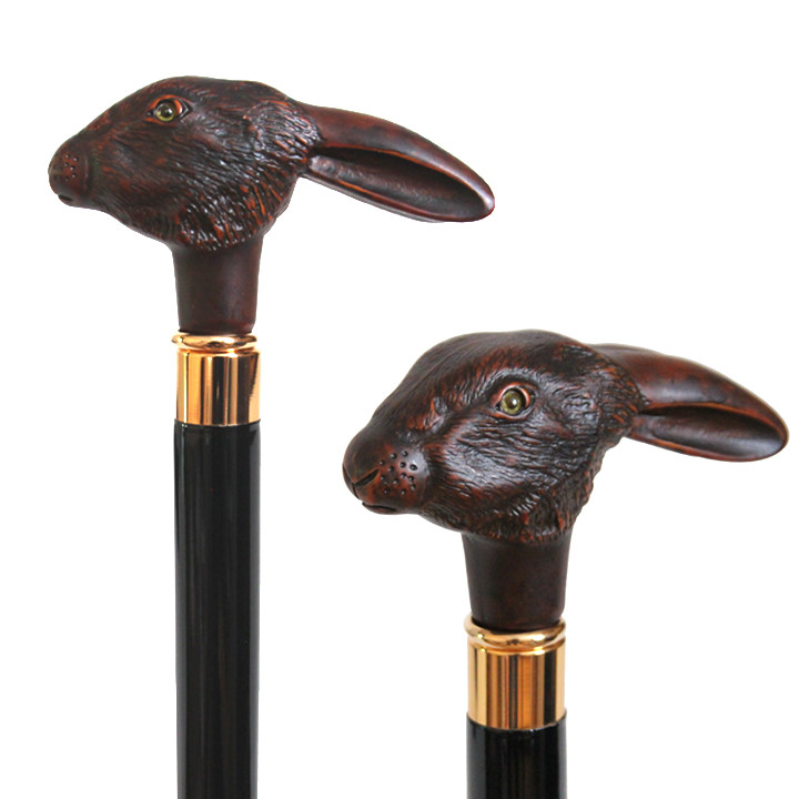 Beech Wooden Raven Walking Cane Stick Unusual Stylish With Animal Head