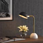 Post-modern simple desk lamp nordic creative bedroom living room marble