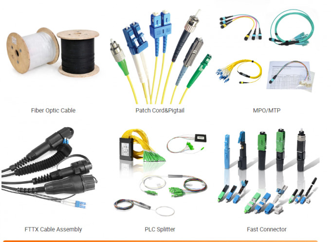 2.0mm 24 Fibers LC SC FC ST OM1 OM2 Fiber Optic Pigtail